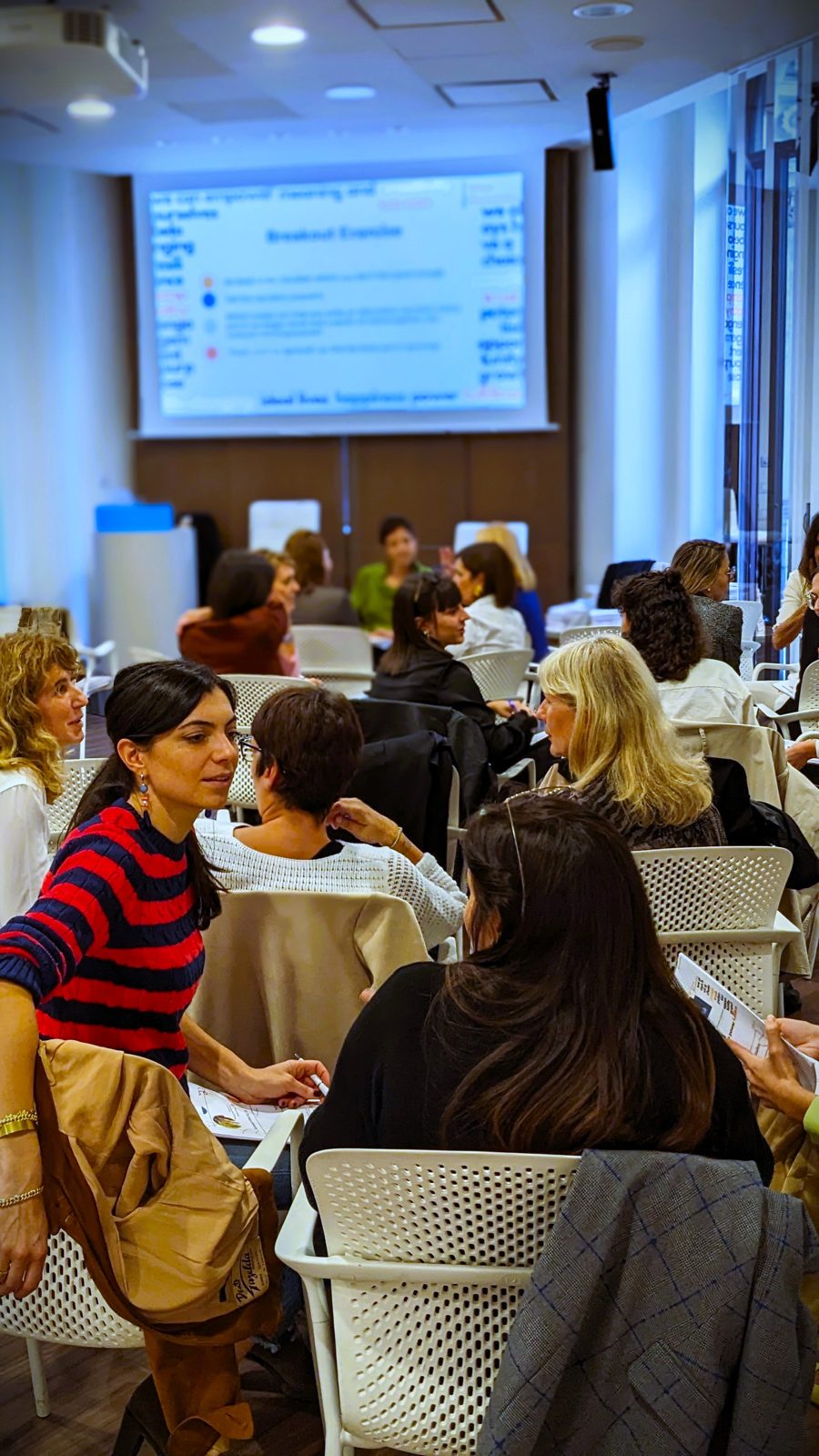 Participants seated during the Milan book workshop